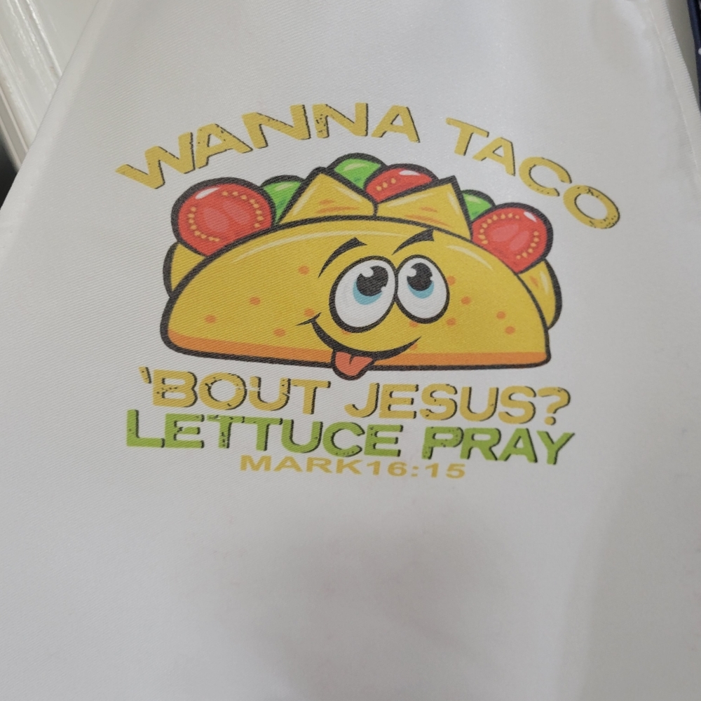 Adult white apron